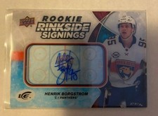 2018-19 Ice Rookie Rinkside Signings Henrik Borgstrom