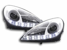 Scheinwerfer Set Daylight LED TFL-Optik Passend für Mercedes SLK 171 04-11 chrom Scheinwerfer Set Daylight LED TFL-Optik Passend für Mercedes SLK 171 04-11 chrom