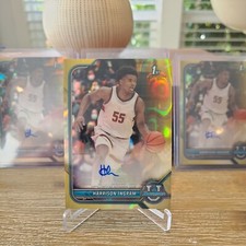 HARRISON INGRAM 2021-22 Bowman U  Chrome 1st Gold Lava & Refractor Auto /50