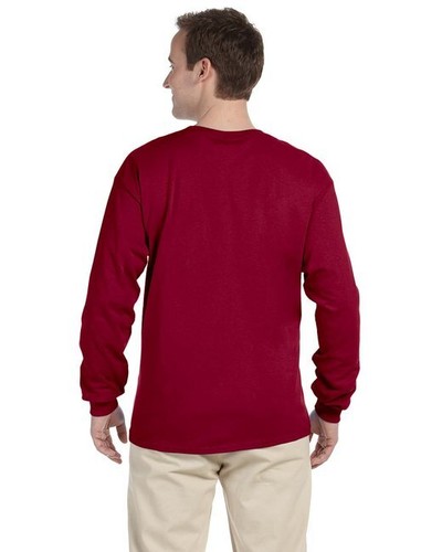 Gildan G240 Men's Ultra Preshrunk Cotton Crew Neck Long Sleeve Tee Top T-Shirt - Picture 23 of 198
