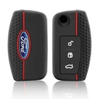 Silicone Car Key Cases Cover Fob for Ford Fiesta Focus 2 C-Max Ecosport