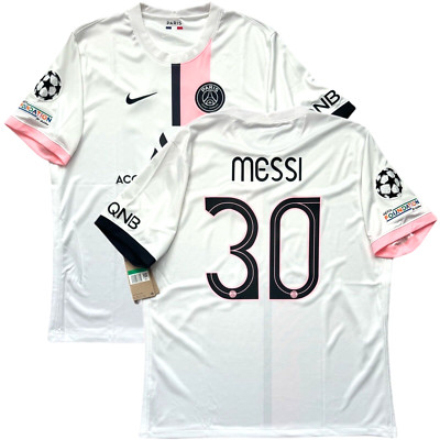 2021/22 PSG Away UCL Jersey #30 Messi XL Nike Soccer Paris 2021/22 PSG Away UCL Jersey #30 Messi XL Nike Soccer Paris
