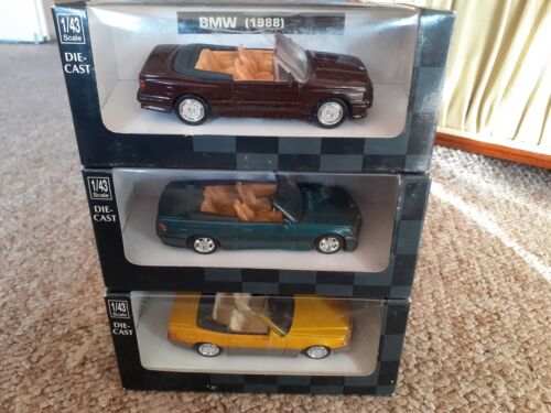 3 NEWRAY CITY CRUISER - BMW M3 - BMW (1988) & MERCEDES-BENZ 600SL - 1.43
