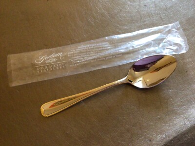 Gorham Stainless Flatware Golden Ribbon Edge Glossy Place