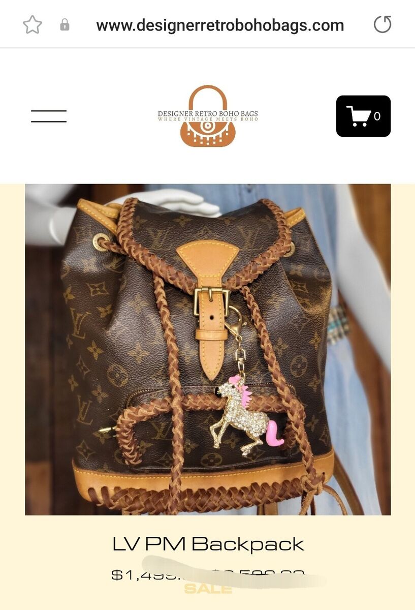 louis vuitton backpack with fringe