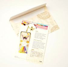 Korean Metal Bookmark Traditional Pattern 24k Gold-Plated: Shield-shaped Kite방패연