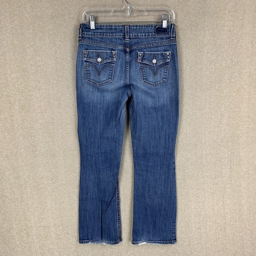 Levis 526 Slender Bootcut Womens Jeans 4 (29x28) Blue Denim Mid Rise - Picture 11 of 21