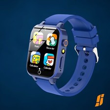 Smart Watch for Kids, with 26 Puzzle Games, Touch Screen, HD Camera, Blue