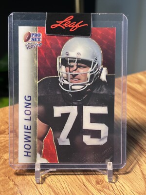 2024 LEAF PRO SET METAL 1/1 HOWIE LONG FOOTBALL RED RETRO PRE-PRODUCTION PROOF
