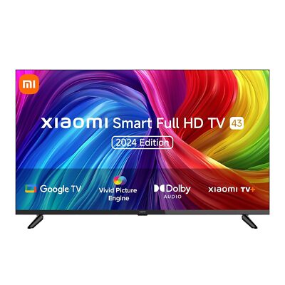 MI 108 cm (43 inches) A Series Full HD Smart Google LED TV L43MA-AFIN (Blac