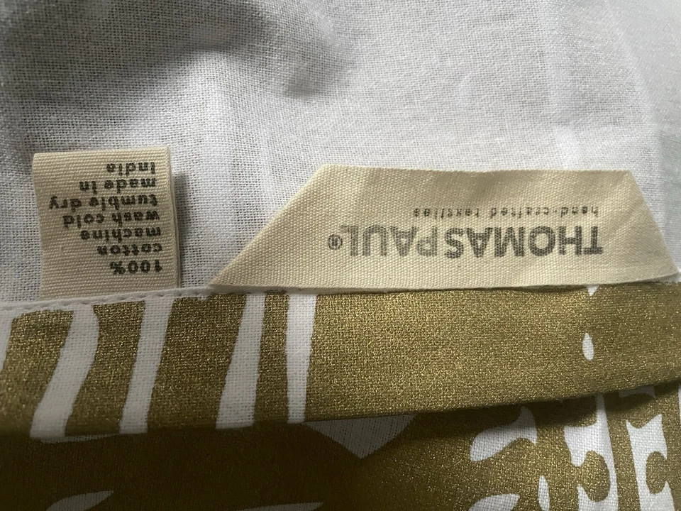 Anthropologie Thomas Paul Cortina de Ducha Barco Marítimo DORADO ÚLTIMO AGOTADO Foto 3 de 3