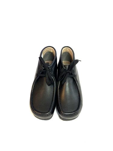 NEW Clarks Stinson Hi Black Leather Chukka Boots Men Size 8.5 M - Picture 2 of 17