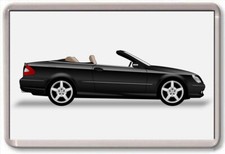 FRIDGE MAGNET - MERCEDES W209 - CLK - GRAPHIC CAR ART - Large