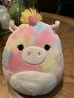 Squishmallow Flying Pig Pink Blue Wings Plush Kellytoy Tie Dye Plush — photo 1