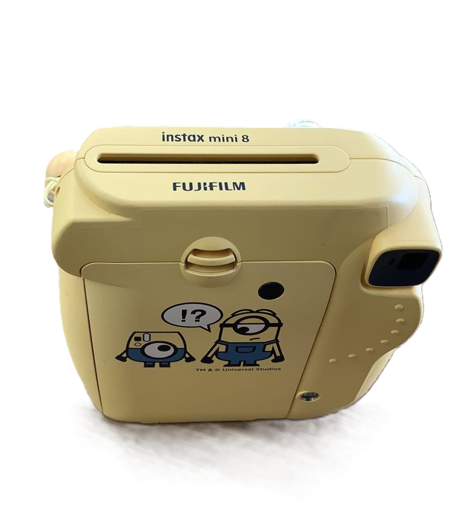 FUJIFILM Minion instax mini 8 instant Camera Cheki Yellow Used