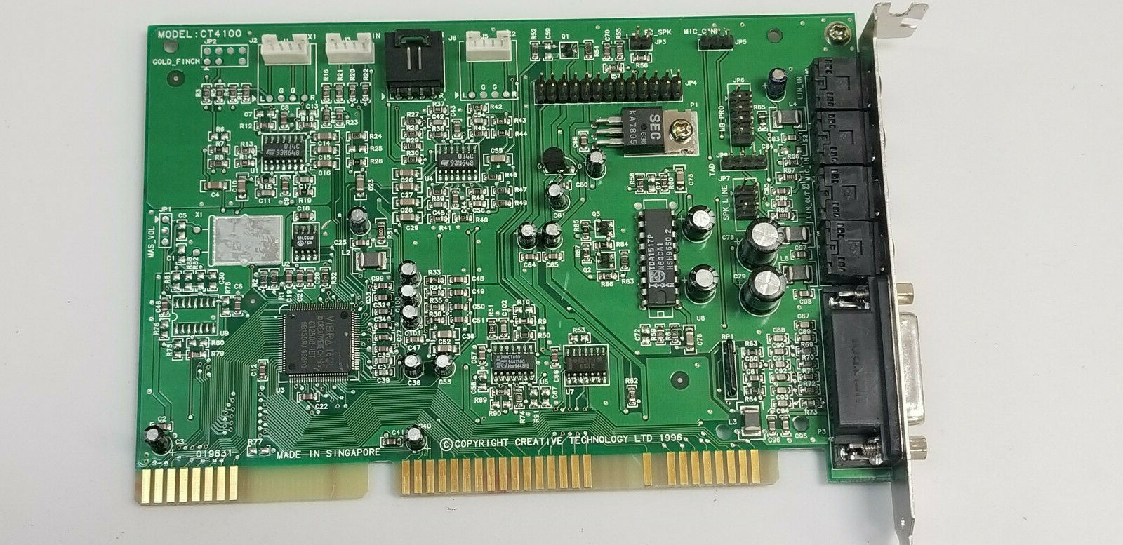 Sound Blaster Vibra 16 Creative Labs ISA 16 CT4100 DOS retro gaming Working #Z31