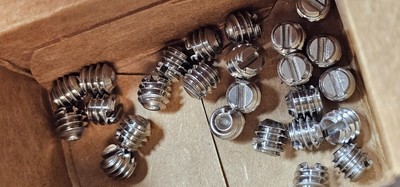 200PCS 94025A145 18-8 Stainless Steel Slotted Cup-Point Set Screws 1/4''-20, 18-8