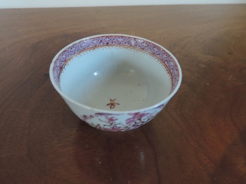 Antique 18th century Chinese Export Porcelain Tea Cup Bowl Famille Rose - Picture 11 of 12