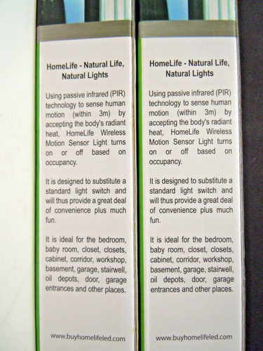HomeLife Wireless Motion Sensor LED Light set of 2 - 第 3/3 張圖片