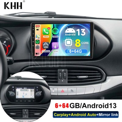 6+64G für Fiat Tipo Egea 2015-2021 Autoradio Android 13 Carplay GPS Navi WIFI BT