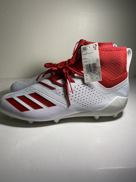 adidas Adizero 5-star 7.0 SK Football Cleats Mid Red White DA9562 Men's Size 13 for sale online 