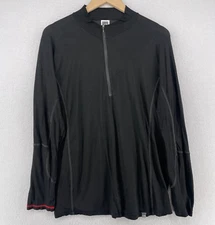 THE NORTH FACE Shirt Mens XL Base Layer Performance 1/2 Zip Long Sleeve Black
