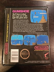 Gumshoe (Black Box) CASE ONLY Nintendo NES Bit Box. Great Condition