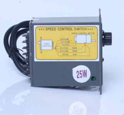 1pc 180W AC220V 6 Terminals Motor Speed Control Switch US-52 Green LED indicator