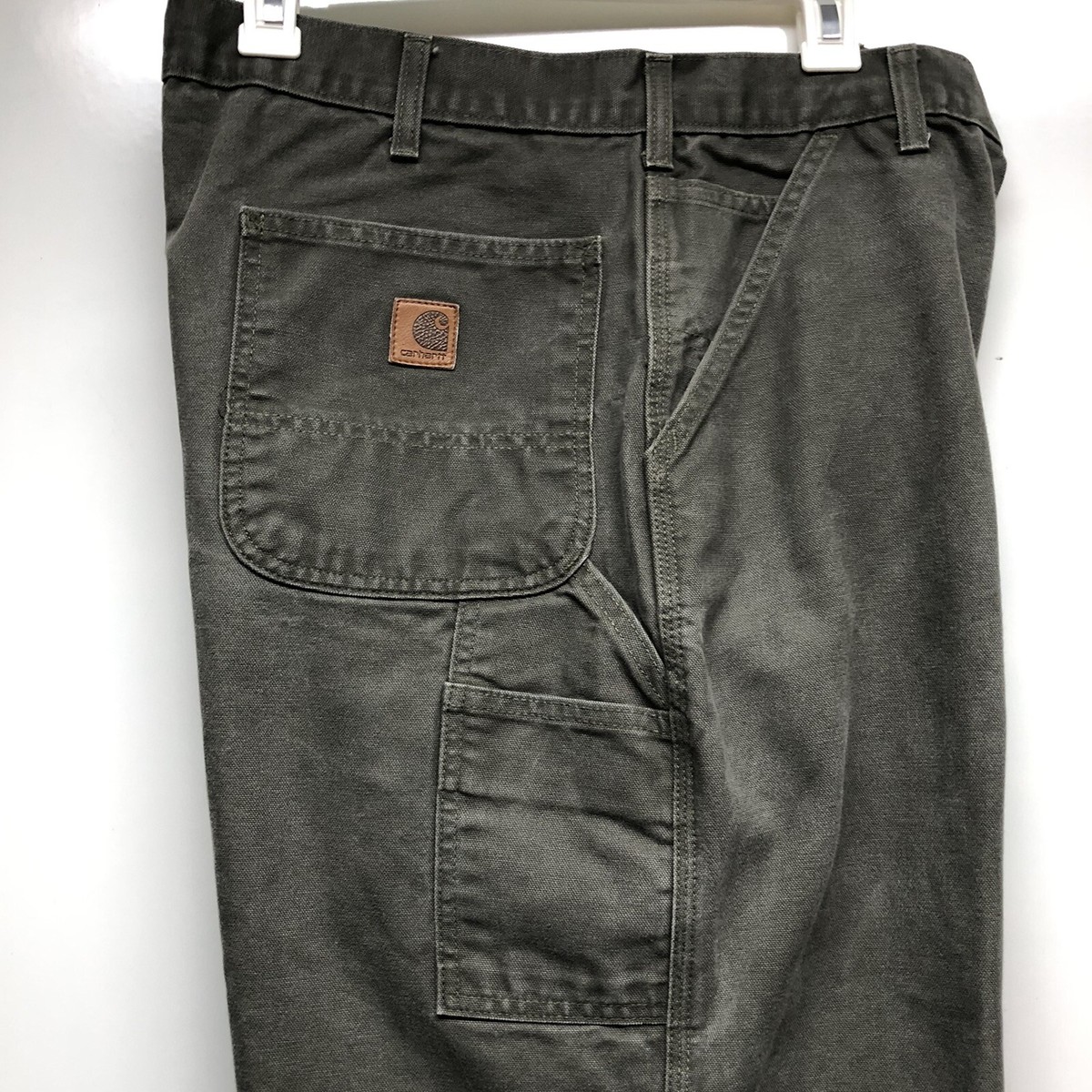 Vintage Carhartt Carpenter Pants 38x32 B11 MOS Green Vintage Carhartt Carpenter Pants 38x32 B11 MOS Green