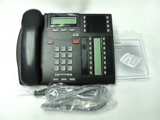 Nortel T7316e Phone Lit Pack,New Handset, Norstar NT8B27 Warranty Charcoal Black