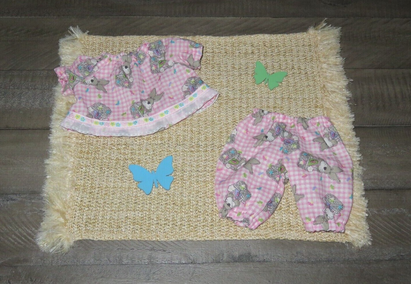 For 12" - 14" Baby Dolls - "bunny Parade" Long Play Set