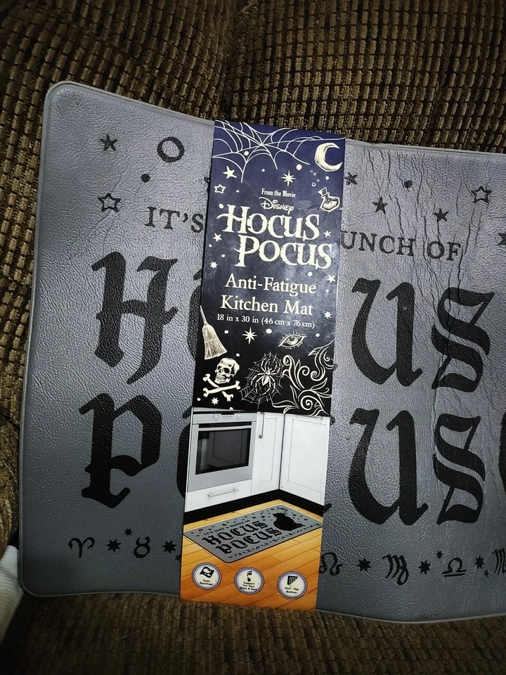 Кухонный коврик Disney Hocus Pocus против усталости 18x32 дюйма редкий дизайн для Хэллоуина - Изображение 2 из 4
