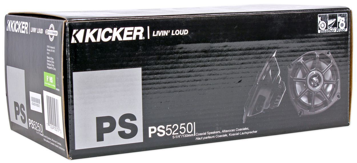 Колонки для мотоцикла Kicker 10PS5250 525 Harley Davidson Водонепроницаемый провод PS5250