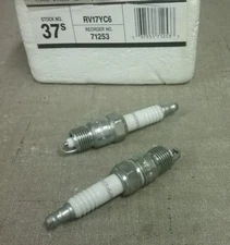 New Champion Copper Plus Spark Plug RV17YC6 Stock #37 - Lot of 2