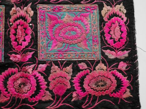 Antique Chinese Tribe Miao Hmong Hand Embroidered Panel Textile / EP820 - Picture 3 of 10