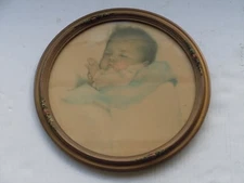 VINTAGE BESSIE PEASE GUTMANN ORIGINAL FRAMED PRINT A LITTLE BIT OF HEAVEN BONUS