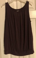 Ann Taylor loft outlet medium top brown sleeveless