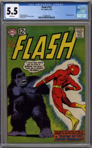 FLASH #127 CGC 5.5 WHITE PAGES DC COMICS 1962 - Picture 1 of 2