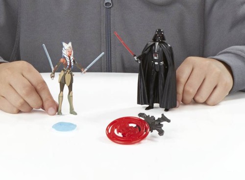 STAR WARS REBELS FIGURA 3,75 PULGADAS PAQUETE DE 2 MISIÓN ESPACIAL DARTH VADER Y AHSOKA TANO - Imagen 4 de 7