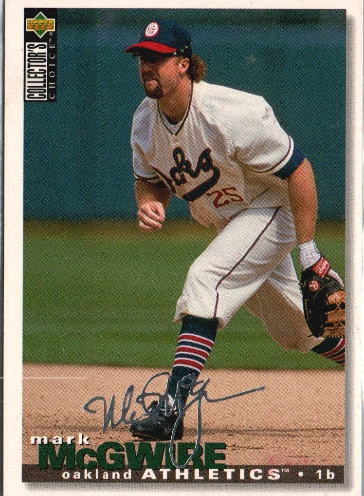 1995 Collector's Choice #130 Mark McGwire Silver Signature