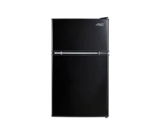 Arctic King 3.2 Cu Ft 2-Door Mini Fridge with Freezer, Black, Energy Star