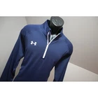 Under Armour 1/4 Zip Pullover Jacket Mens Large Navy Blue HeatGear Loose EUC