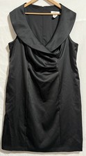 Laura Plus Black Satin Outer Nylon Lining  Dress Size 22/24