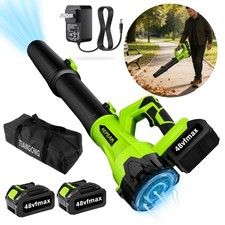 New Cordless Leaf Blower 650CFM/280MPH  6 Speed Levels Electric w/2 Batteries