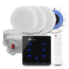 Bluetooth Ceiling Speaker Set - A100B with 4x ESCS5 with Fire Hood Installation