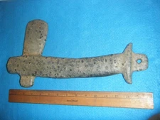 14 1/2  in. RARE CEREMONIAL MONOLITHIC AXE WAR CLUB  FROM MORGAN Co. ALABAMA