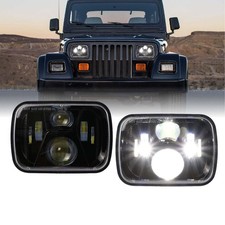 USR 87-95 Wrangler YJ 7x6 H6054 LED Sealed Beam Projector Headlight Low/High ...
