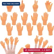 14 Pcs Mini Tiny Finger Hands Rubber Puppets for Puppet Shows and Parties