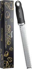 Grater Lemon Zester Cheese Shavings Parmesan Ginger Garlic Tool Black