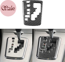 Real Premium Carbon Fiber Car Center Console Gear Shifter Transmission Panel Cov